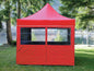 10' Apex Series Middle Zippered Doorway Sidewall with Window - Emerald Green