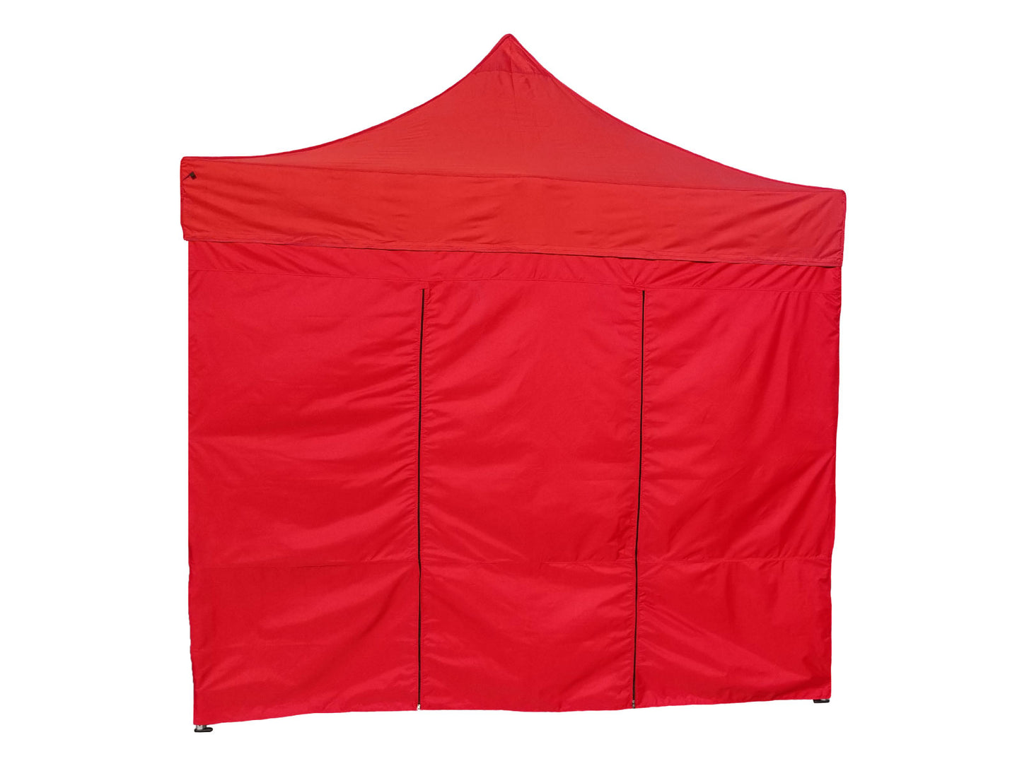 10' Apex Series Double Zippered Doorway - Solid Sidewall - Classic Red
