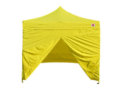 10' Apex Series Middle Zippered Doorway - Solid Sidewall - Canary Yellow