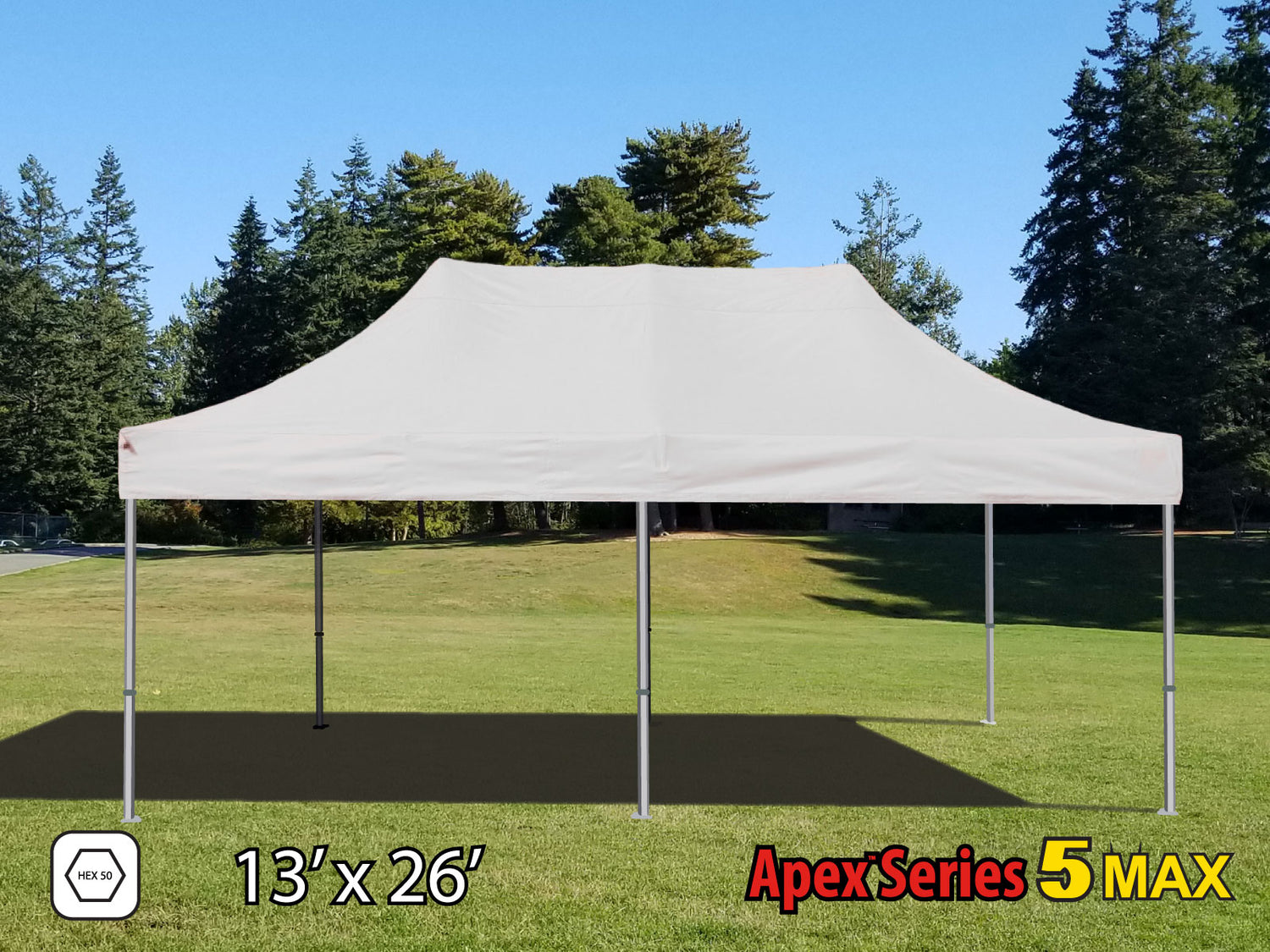 13x26 Apex Series 5 Pop-Up Canopy with HEX Frame