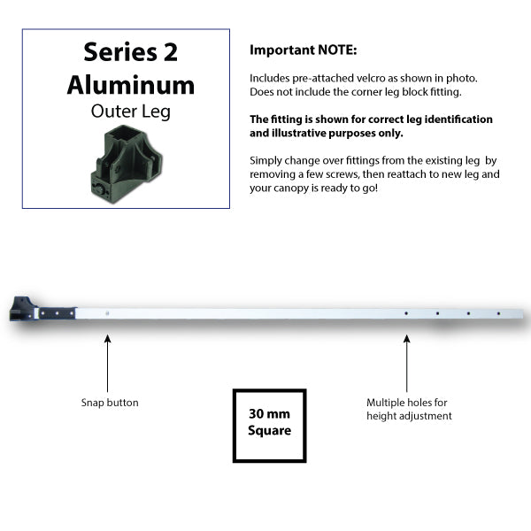 Outer Leg, Aluminum