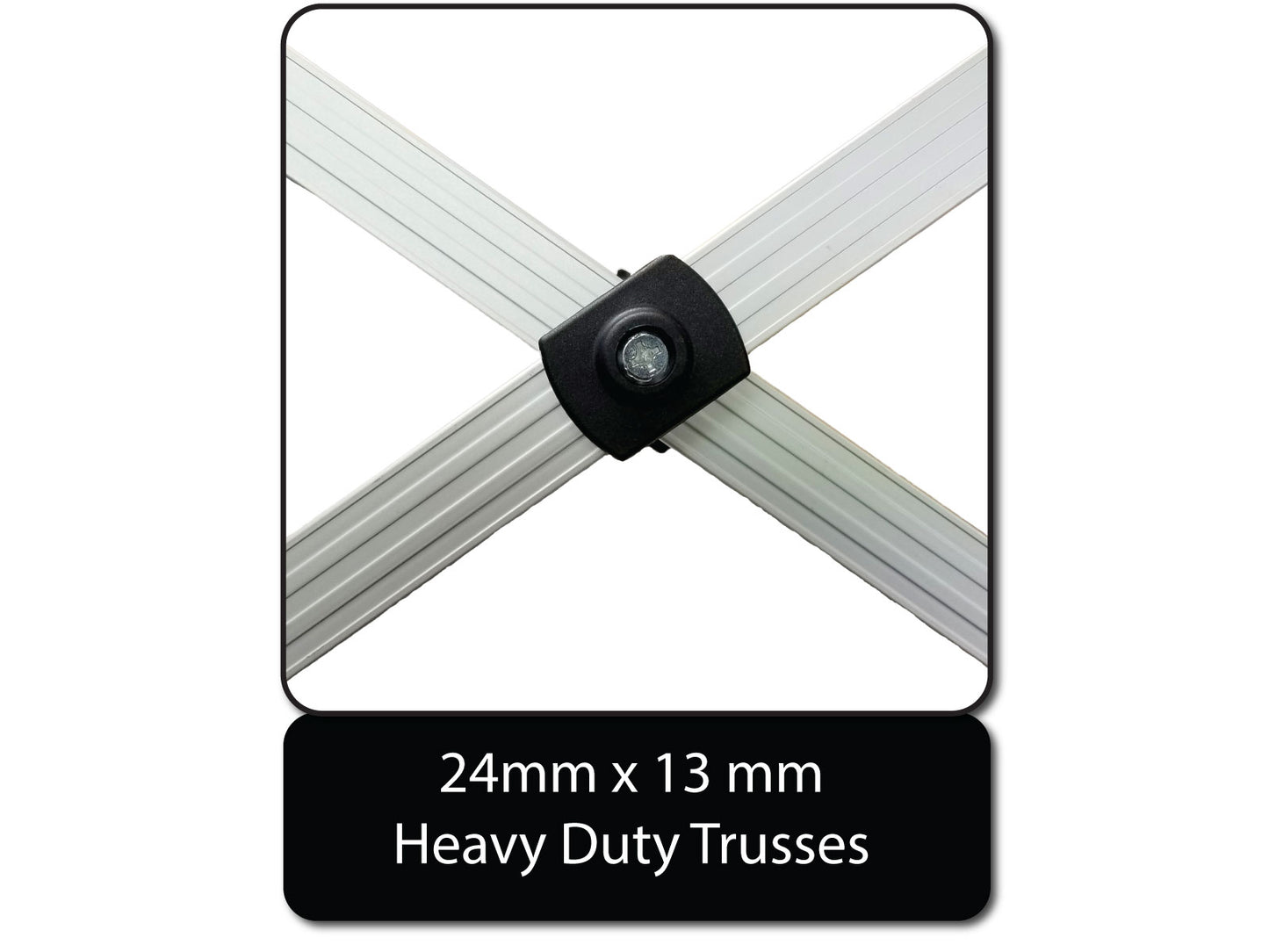 10x10 Apex Series 4 Pop-Up Canopy with HEX Frame - Snow White