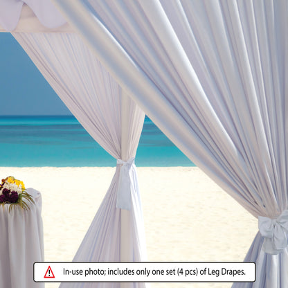 10' Full Size Leg Drapes with Sashes