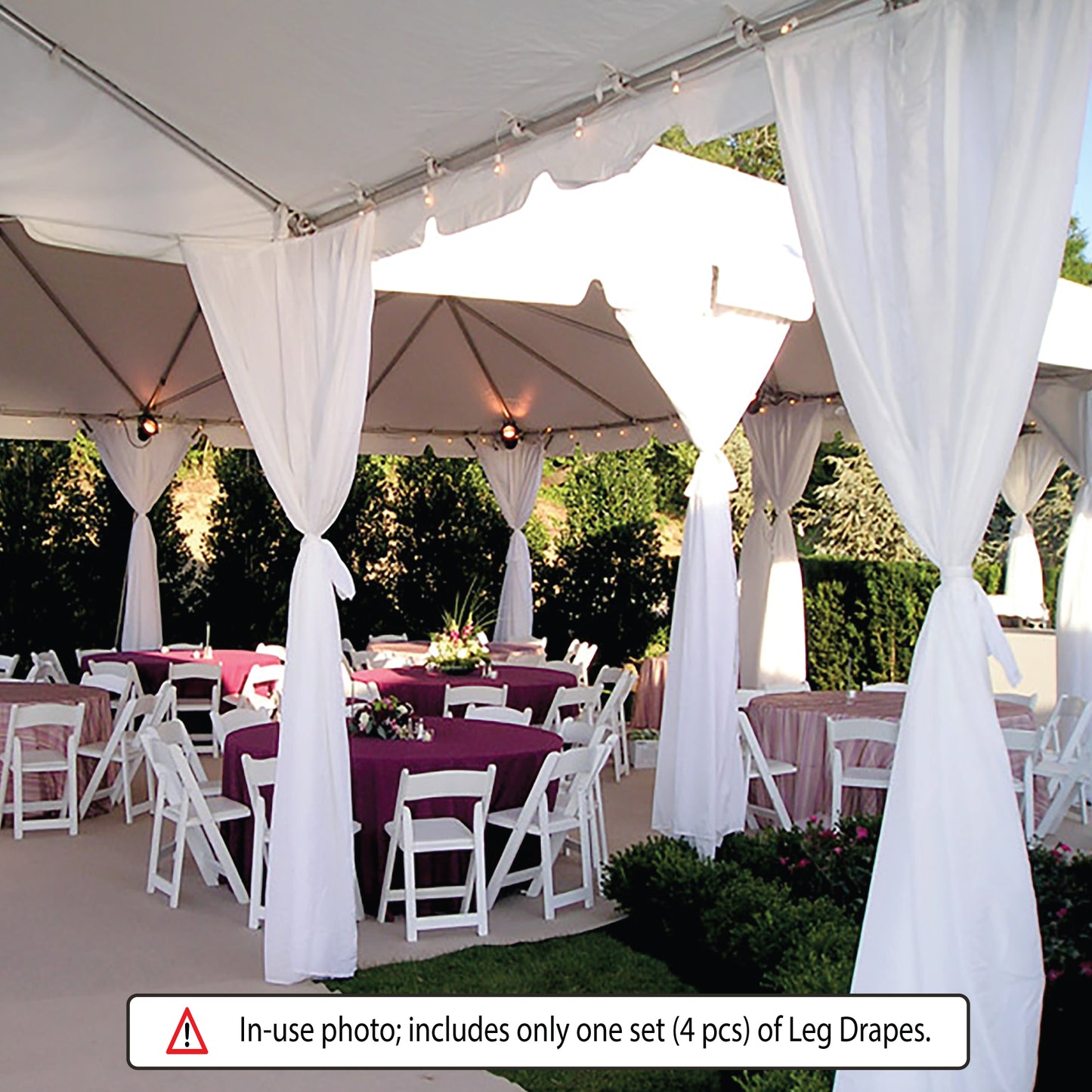8' Full Size Leg Drapes with Sashes