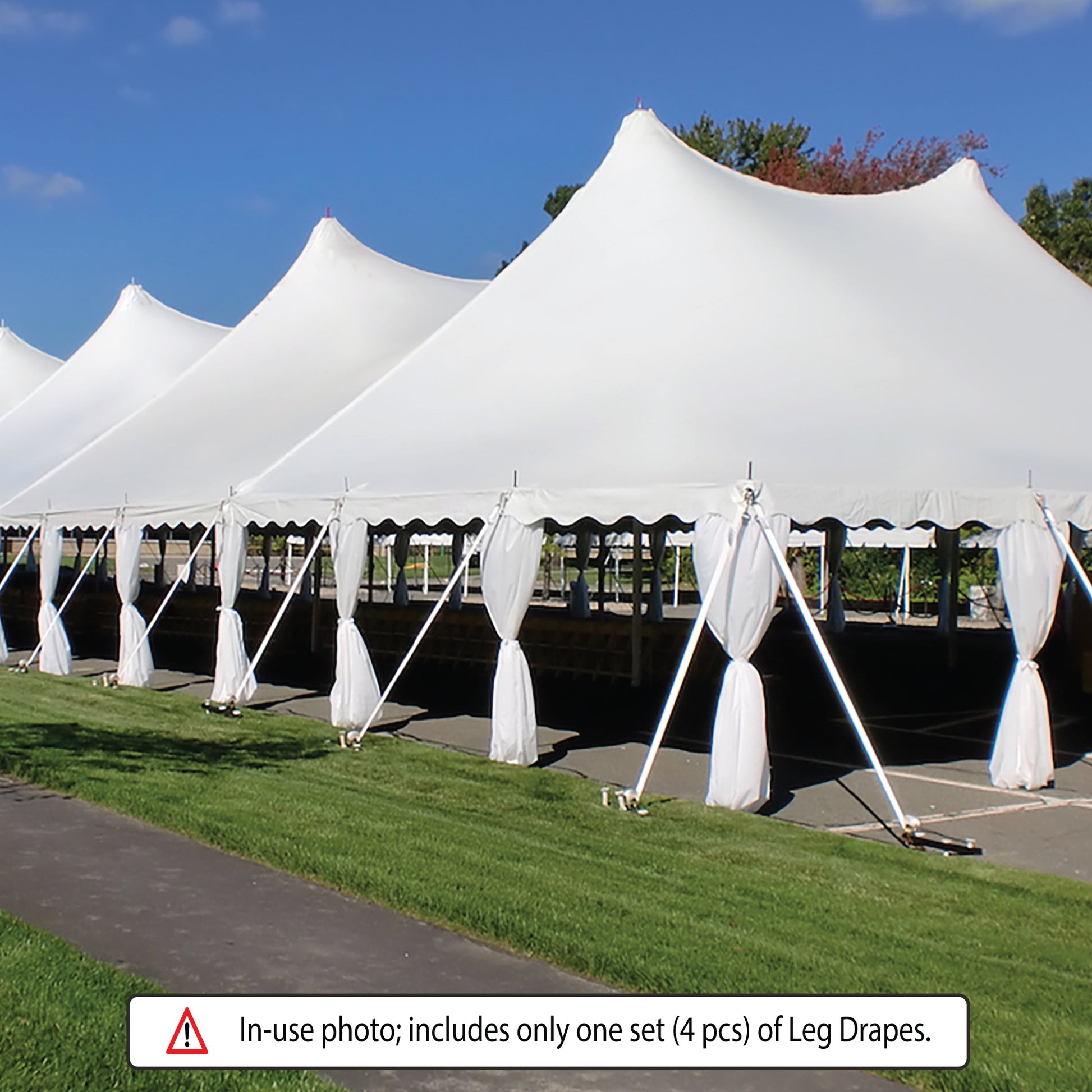 10' Full Size Leg Drapes with Sashes
