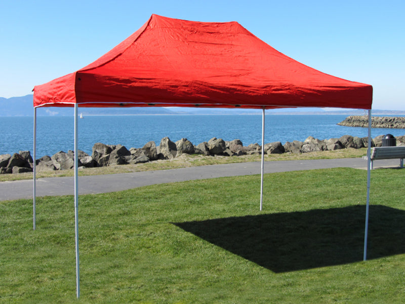 10x15 Apex Series 3 Pop-Up Canopy with Aluminum Frame - Snow White
